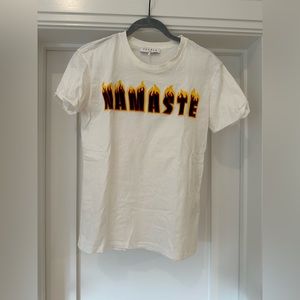 Description: Sandro - Namaste White T-Shirt.